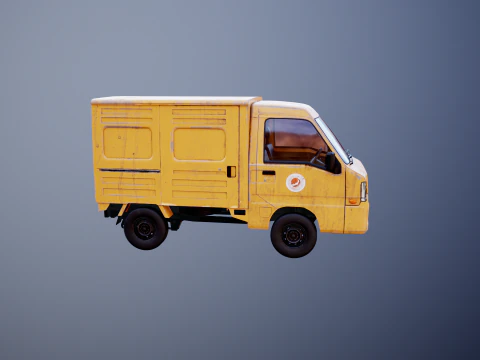 Kei Truck Panel Van 3D Model