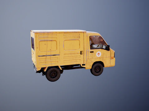 Kei Truck Panel Van 3D Model