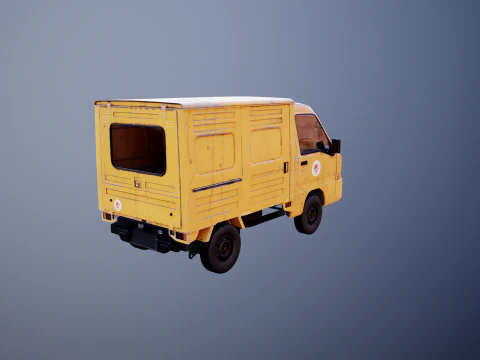 Kei Truck Panel Van 3D Model