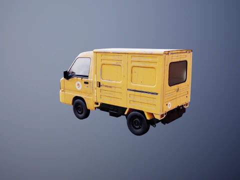Kei Truck Panel Van 3D Model