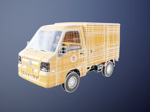Kei Truck Panel Van 3D Model