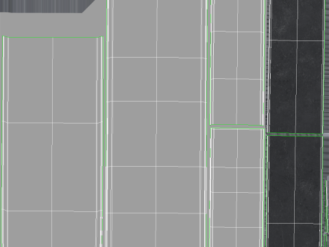 Tr&aacute;iler de cortina de EE. UU. Modelo 3D