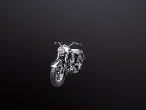 Harley Davidson FL EL 1957 3D Model