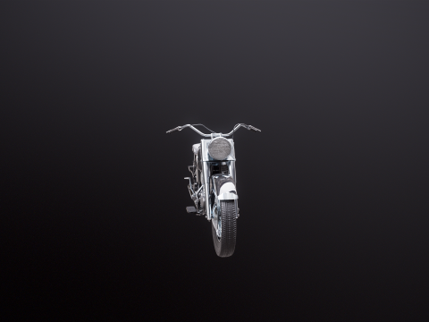 Harley Davidson FL EL 1957 3D Model