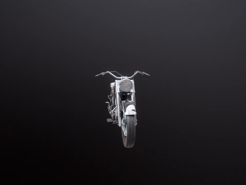 Harley Davidson FL EL 1957 3D Model