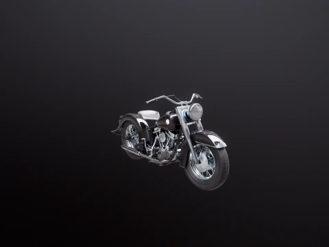 Harley Davidson FL EL 1957 3D Model