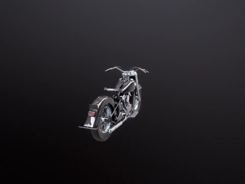 Harley Davidson FL EL 1957 3D Model