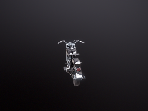 Harley Davidson FL EL 1957 3D Model