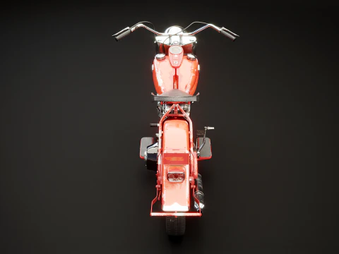 Harley Davidson FL EL 1957 3D Model