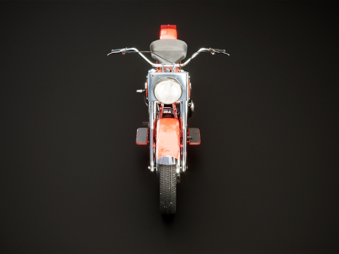 Harley Davidson FL EL 1957 3D Model