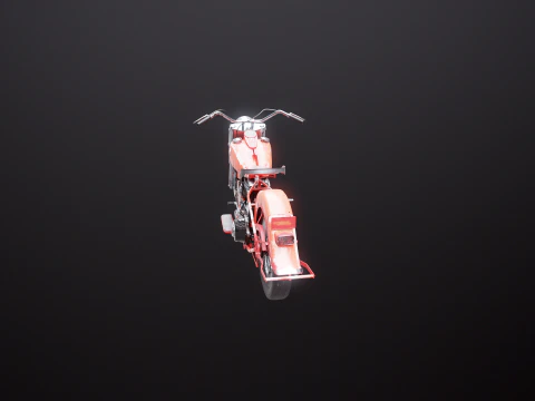 Harley Davidson FL EL 1957 3D Model