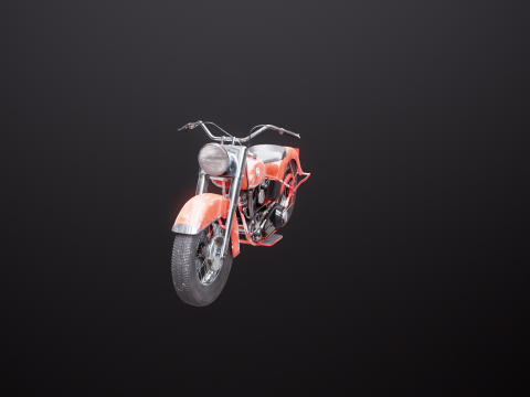 Harley Davidson FL EL 1957 3D Model