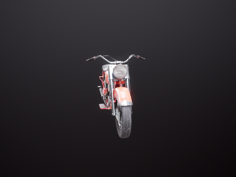 Harley Davidson FL EL 1957 3D Model