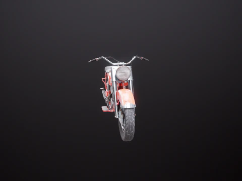 Harley Davidson FL EL 1957 3D Model