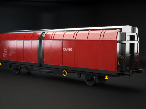 Hbblins Cargo Railcar 3D Model
