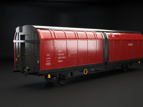Hbblins Cargo Railcar 3D Model