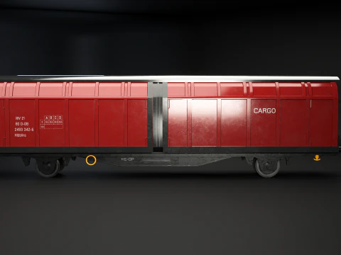 Hbblins Cargo Railcar 3D Model