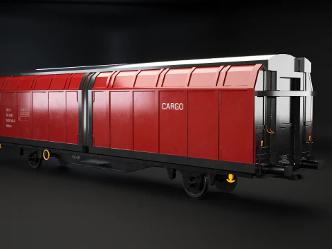Hbblins Cargo Railcar 3D Model