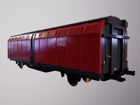 Hbblins Cargo Railcar 3D Model