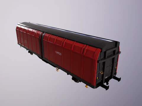 Hbblins Cargo Railcar 3D Model