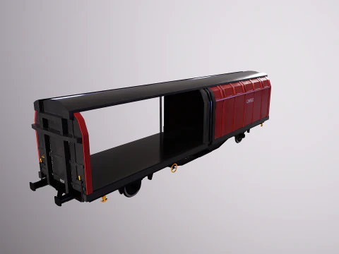 Hbblins Cargo Railcar 3D Model