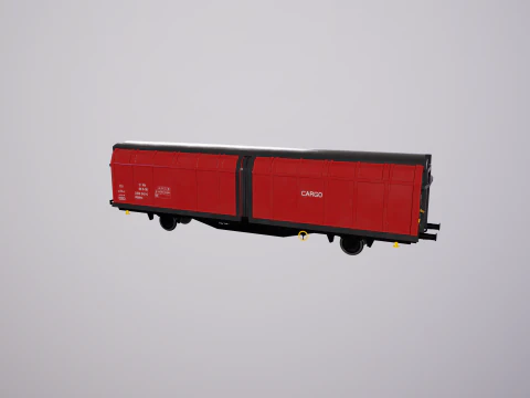 Hbblins Cargo Railcar 3D Model