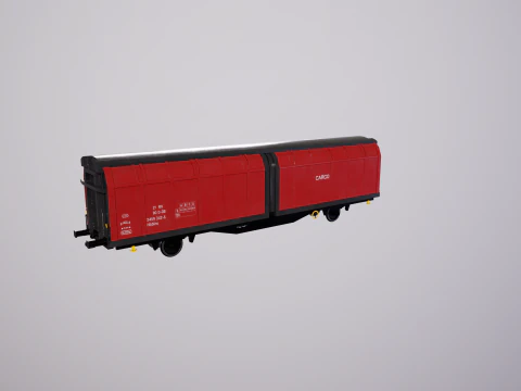 Hbblins Cargo Railcar 3D Model