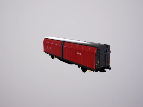 Hbblins Cargo Railcar 3D Model