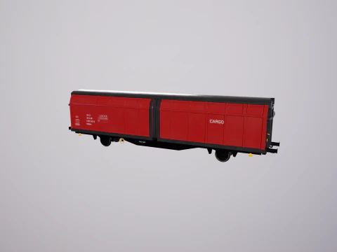 Hbblins Cargo Railcar 3D Model
