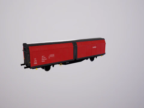 Hbblins Cargo Railcar 3D Model