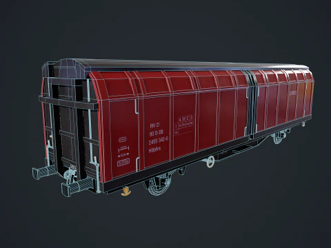 Hbblins Cargo Railcar 3D Model