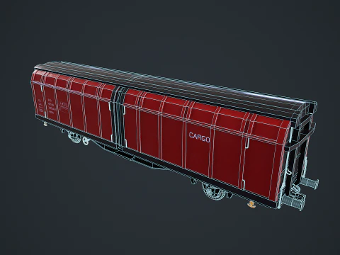 Hbblins Cargo Railcar 3D Model