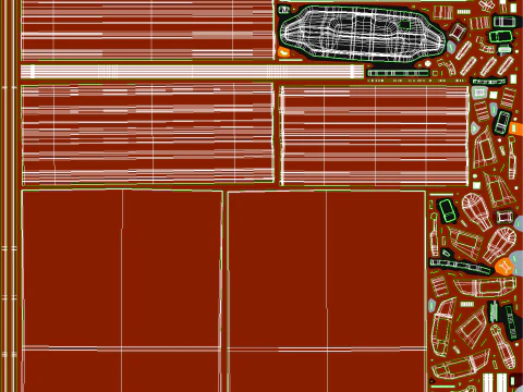 Mini gru telescopica per camion Kei Modello 3D
