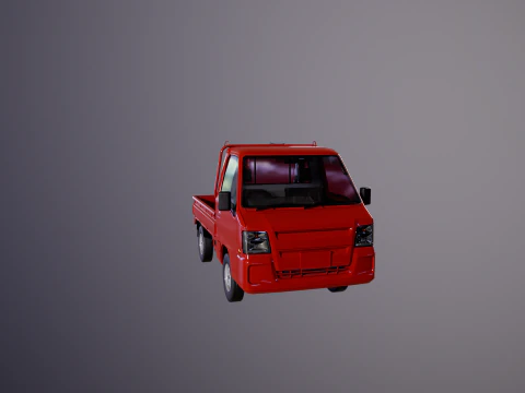 Mini gru telescopica per camion Kei Modello 3D