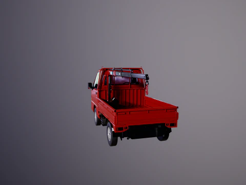 Mini gru telescopica per camion Kei Modello 3D