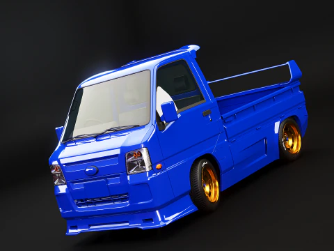 Derek Teleskopik Mini Truk Kei Model 3D