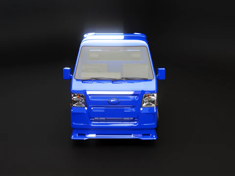 Mini gru telescopica per camion Kei Modello 3D