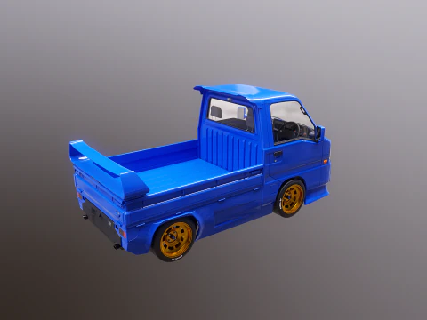 Mini gru telescopica per camion Kei Modello 3D