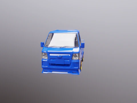 Mini gru telescopica per camion Kei Modello 3D