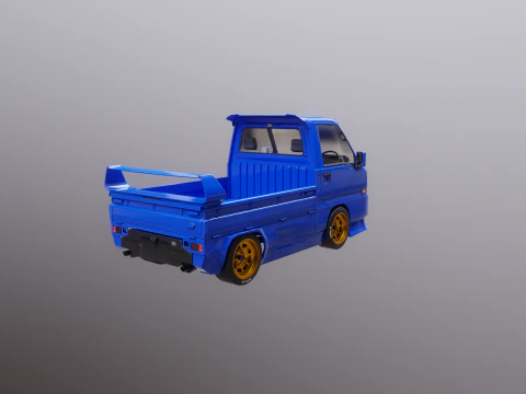 Mini gru telescopica per camion Kei Modello 3D