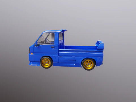 Mini gru telescopica per camion Kei Modello 3D