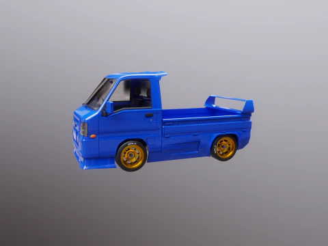 Mini gru telescopica per camion Kei Modello 3D