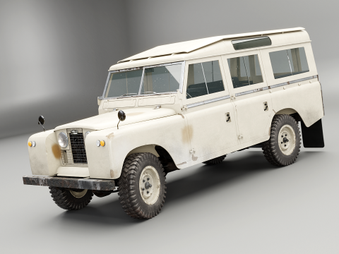 Land Rover Serie II LWB gealtert 3D Modell