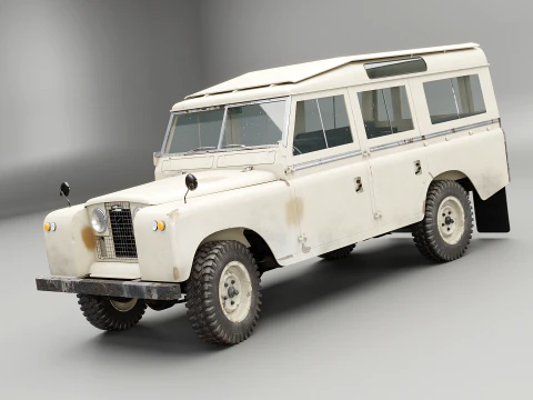 Land Rover Seri II LWB Berumur Model 3D