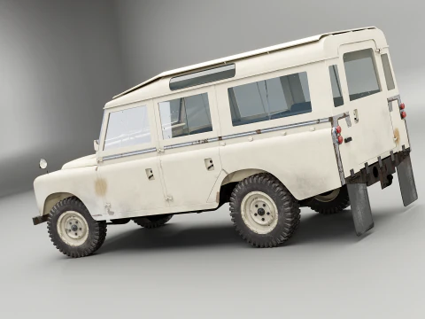 Land Rover Serie II LWB invecchiata Modello 3D