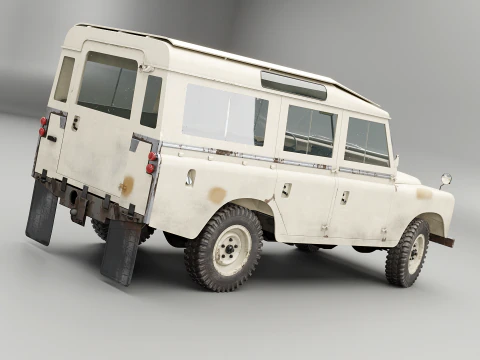 Land Rover Serie II LWB invecchiata Modello 3D