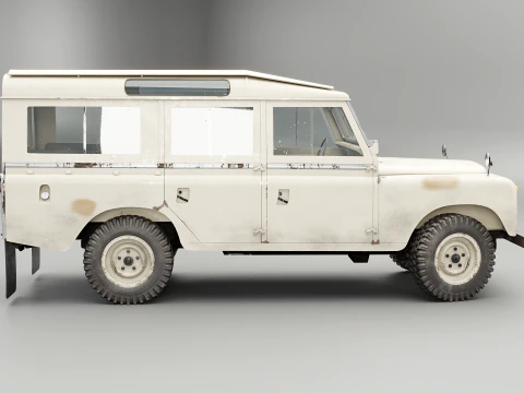 Land Rover Serie II LWB invecchiata Modello 3D