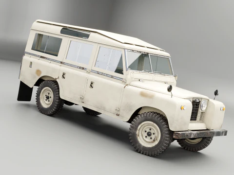 Land Rover Serie II LWB invecchiata Modello 3D