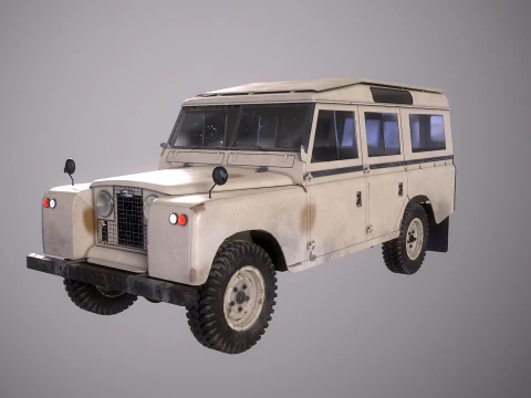 Land Rover Serie II LWB invecchiata Modello 3D