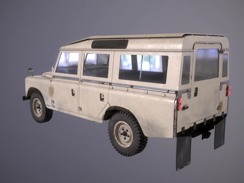 Land Rover Serie II LWB invecchiata Modello 3D